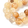 Natural Yellow Hematoid Quartz Beads Strands G-D302-01-10mm-4