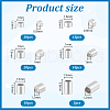   90pcs 6 Styles 925 Sterling Silver Tube Beads STER-PH0002-54-2
