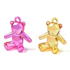 Electroplate Transparent UV Plating Acrylic Pendants OACR-I014-13-2