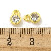 Brass Micro Pave Cubic Zirconia Charms KK-L075-017G-02-3