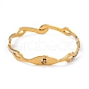 PVD Vacuum Plating 201 Stainless Steel Bangles BJEW-F439-08G-2