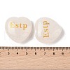 Natural Quartz Crystal Heart Engraving MBTI Figurines Statues for Home Office Desk Decorations X1-G-K353-05J-3