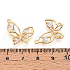 Brass Micro Pave Cubic Zirconia Pendants KK-N261-69G-3