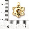 Brass Micro Pave Cubic Zirconia Pendants KK-I276-01G-3