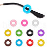 Gorgecraft 50 Pairs 10 Colors Silicone Eyeglasses Ear Grip FIND-GF0003-33-1