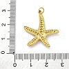304 Stainless Steel Crystal Pendants STAS-E550-06G-3
