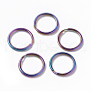 Ion Plating(IP) 304 Stainless Steel Split Key Rings STAS-L216-10B-1