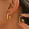 Stainless Steel Round Stud Earrings OW7150-4