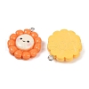 Sunflower Opaque Resin Pendants RESI-Z034-01P-2