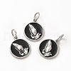 304 Stainless Steel Pendants STAS-M089-19P-3