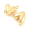 Rack Plating Brass Cubic Zirconia Pendants KK-M261-21G-2