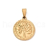 201 Stainless Steel Pendants STAS-C130-07G-1