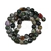 Natural Moss Agate Beads Strands G-Q060-E10-3