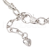 Halloween Alloy Enamel Charm Bracelets BJEW-JB12008-4