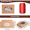 Foldable Creative Kraft Paper Box CON-WH0085-29A-2