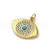 304 Stainless Steel Crystal Rhinestone Pendants STAS-E550-14G-2