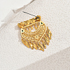 Elegant Middle Eastern Styles Heart Brass Brooches GD0625-6