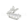 Brass Micro Pave Cubic Zirconia Pendants KK-M326-17-P01-2
