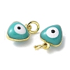 Brass Enamel Charms KK-S518-03C-G-2