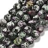 Dyed Natural Sesame Jasper Beads Strands G-G203-08E-1