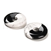 Natural Obsidian & Synthetic White Turquoise Pendants G-M424-16-2