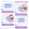 FINGERINSPIRE 4Pcs 4 Colors Plastic Paper Craft Hole Punches TOOL-FG0001-09-3
