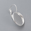 304 Stainless Steel Leverback Earring Settings STAS-F191-03S-18mm-2