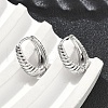 Brass Hoop Earrings EJEW-D320-15P-2