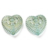 Plating Transparent Acrylic Beads OACR-B013-28B-2