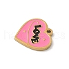 304 Stainless Steel Enamel Charms STAS-P388-19B-G-2