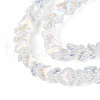 Electroplate Imitation Jade Glass Beads Strands GLAA-N023-4mm-01-3