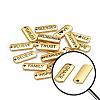 18Pcs 18 Style Tibetan Style Alloy Rectangle Pendants TIBEP-YW0001-34AG-3
