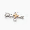 New Gift Men's 201 Stainless Steel Cross Pendants STAS-F010-67-3