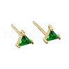 Geometric Triangle Cubic Zirconia Stud Earrings ZJ4184-7-1