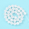 Electroplated Shell Pearl Beads Strands BSHE-C007-A01-02-3