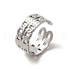 Non-Tarnish 201 Stainless Steel Finger Rings RJEW-H223-02P-09-1