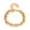 304 Stainless Steel Oval Link Chain Bracelets for Women BJEW-Z128-01G-02-4