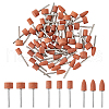 DICOSMETIC 60Pcs 3 Style Aluminium Oxide Abrasive Sanding Drill Bit for Rotary Tool Accessories TOOL-DC0001-08-1