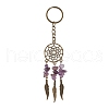 9Pcs Natral Gemstone Keychain KEYC-JKC01235-4