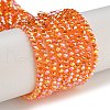 Electroplate Glass Beads Strands GLAA-Q105-04L-1