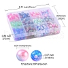 360Pcs 12 Style Rainbow ABS Plastic Imitation Pearl Beads OACR-YW0001-02-4