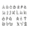304 Stainless Steel Alphabet Pendants STAS-U033-02P-1
