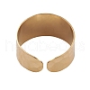 Ion Plating(IP) 304 Stainless Steel Open Cuff Rings for Women RJEW-G285-69G-3