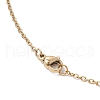 Glass & Glass Seed Beads Flower Pendant Necklaces & Hoop Earrings Sets SJEW-MZ00011-8