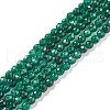 Dyed Natural White Jade Round Beads Strands X-G-E311-4mm-04-2