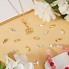 Beebeecraft 20Pcs 2 Colors Brass Lobster Claw Clasps KK-BBC0013-65-4