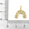 Brass Micro Pave Cubic Zirconia Pendants KK-L231-04G-01-3