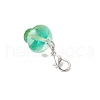 Handmade Lampwork Mushroom Pendant Decorations HJEW-JM03390-5