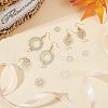 SUPERFINDINGS 60Pcs 6 Style Brass Links Connectors KKC-FH0001-02-2
