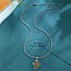 Easter Cross Alloy Pendant Necklaces FS-WG0ACD3-01-2